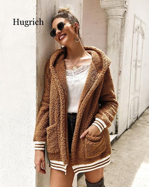 loose wool coat with hat striped long jacket winter thick warm blend cardigan mujer women's jackets, Black;brown
loose wool coat with hat striped long jacket winter thick warm blend cardigan mujer women's jackets, Black;brown