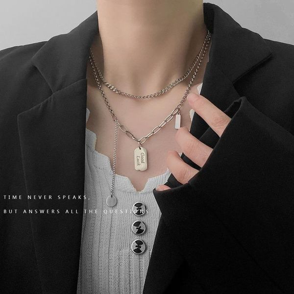 chains necklaces woman letter necklace women layered good luck pendant chain square card wedding gold color european metal naszyjnik, Silver
chains necklaces woman letter necklace women layered good luck pendant chain square card wedding gold color european metal naszyjnik, Silver