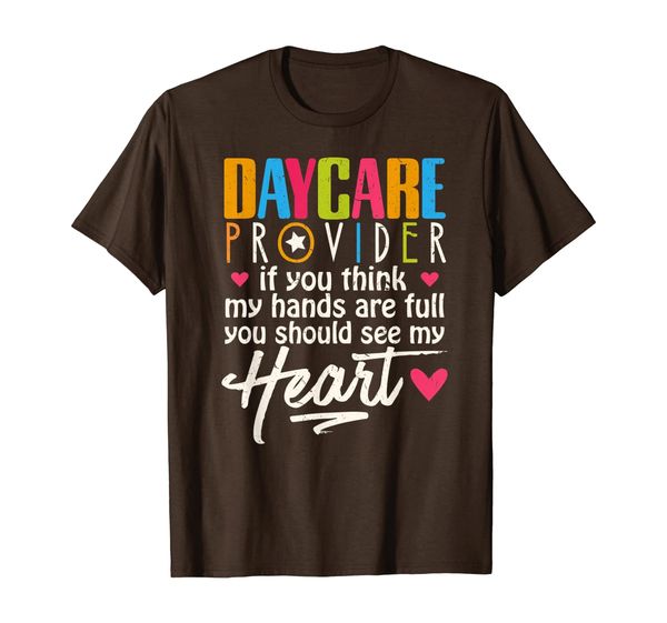daycare provider shirt you think my hands are full see heart t-shirt, White;black
daycare provider shirt you think my hands are full see heart t-shirt, White;black