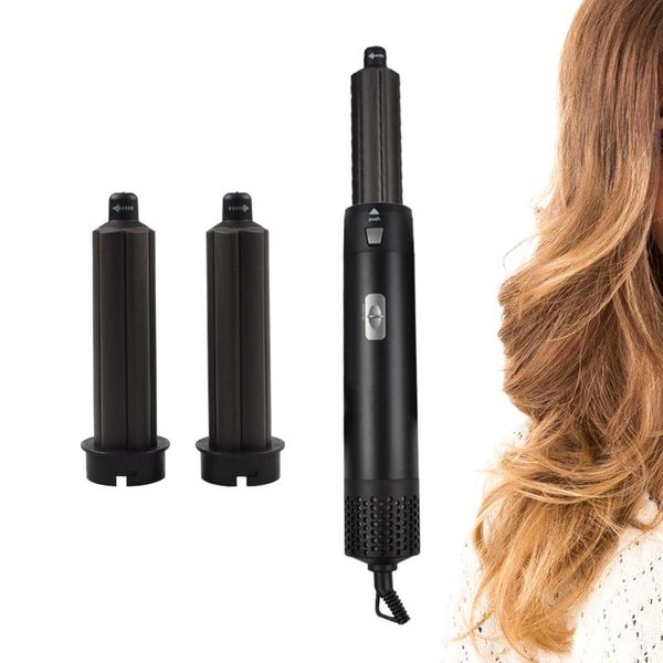 electric hair brushes 5in1 black color curlers styling care interchangeable curling wand 5 piece set with curler clip tool
electric hair brushes 5in1 black color curlers styling care interchangeable curling wand 5 piece set with curler clip tool