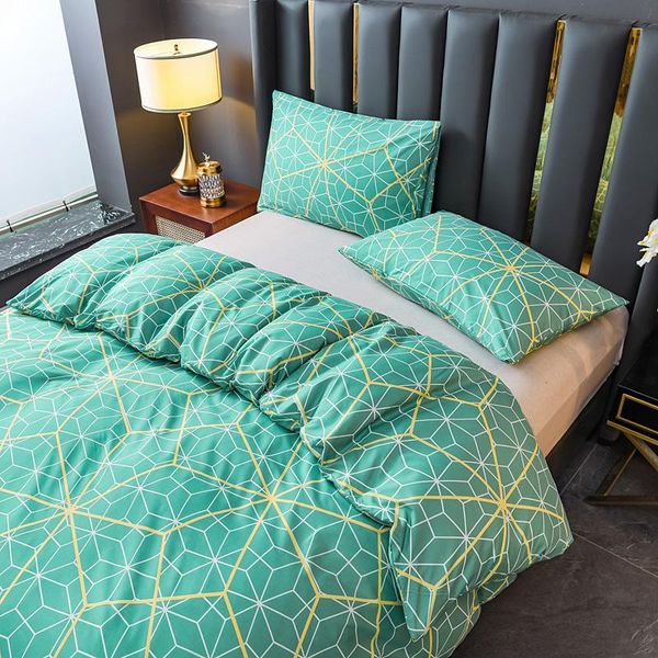 bedding sets classic geometric design duvet cover set king quilt covers pillowcases green bed linens double 220x240cm
bedding sets classic geometric design duvet cover set king quilt covers pillowcases green bed linens double 220x240cm