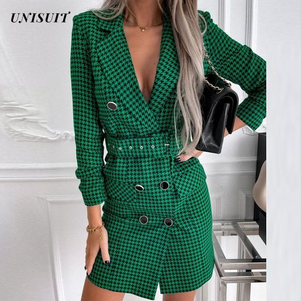 women's jackets elegant vintage houndstooth double-breasted slim jacket women fashion casual belt warm outwear office lady coat, Black;brown
women's jackets elegant vintage houndstooth double-breasted slim jacket women fashion casual belt warm outwear office lady coat, Black;brown
