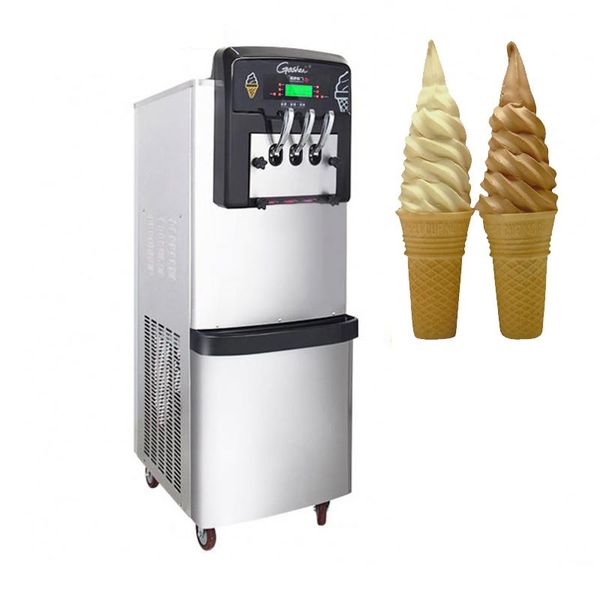 three flavor ice cream commercial stainless steel soft maker is sold at low price making machine
three flavor ice cream commercial stainless steel soft maker is sold at low price making machine