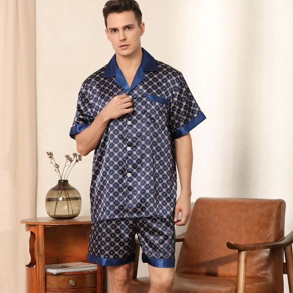 men's sleepwear set nightgown breathable silk satin soft cozy sleep summer male short sleeve pajamas lounge high-quality, Black;brown
men's sleepwear set nightgown breathable silk satin soft cozy sleep summer male short sleeve pajamas lounge high-quality, Black;brown