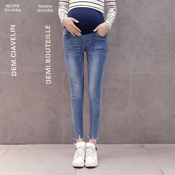 maternity bottoms 2021 autumn jeans fashion high waist ankle-length pregnant women denim trousers office lady slim hips pencil pants, White
maternity bottoms 2021 autumn jeans fashion high waist ankle-length pregnant women denim trousers office lady slim hips pencil pants, White