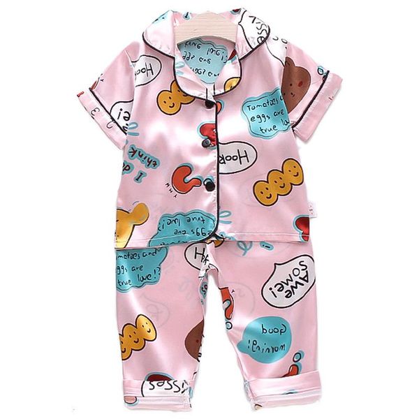clothing sets baby boys girls pajamas set kids cartoon sleepwear 2-pieces short sleeve + pants toddler children clothes, White
clothing sets baby boys girls pajamas set kids cartoon sleepwear 2-pieces short sleeve + pants toddler children clothes, White