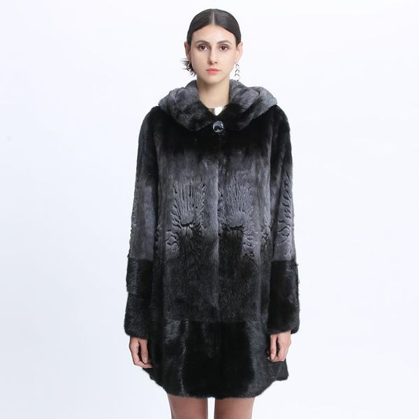 women's fur & faux natural mink coat with hood real women plus size female long genuine jackets ladies vintage oversize clothes, Black
women's fur & faux natural mink coat with hood real women plus size female long genuine jackets ladies vintage oversize clothes, Black