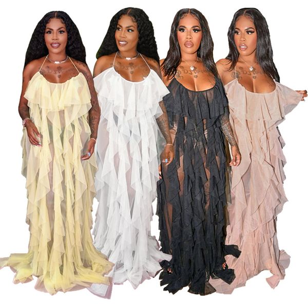 sheer mesh cascading ruffles party dress for women spaghetti strap backless transparent dresses sweet girls birthday vestidos, Black;gray
sheer mesh cascading ruffles party dress for women spaghetti strap backless transparent dresses sweet girls birthday vestidos, Black;gray