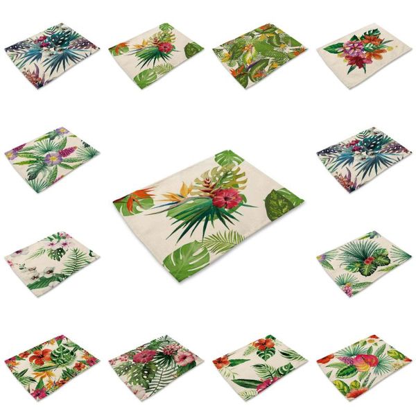 table napkin 42x32cm colorful flower series placemat floral mat anti-scalding pad diy kitchen decoration dining accessories
table napkin 42x32cm colorful flower series placemat floral mat anti-scalding pad diy kitchen decoration dining accessories