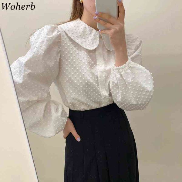 femme roupas korean suit turn-down collar polka dot puff sleeve shirt high waist long pleated skirt two piece set women 210422, White
femme roupas korean suit turn-down collar polka dot puff sleeve shirt high waist long pleated skirt two piece set women 210422, White