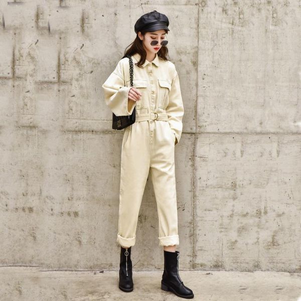 women's jumpsuits & rompers denim jumpsuit solid color was thin high waist loose fashion overalls blue womens, Black;white
women's jumpsuits & rompers denim jumpsuit solid color was thin high waist loose fashion overalls blue womens, Black;white