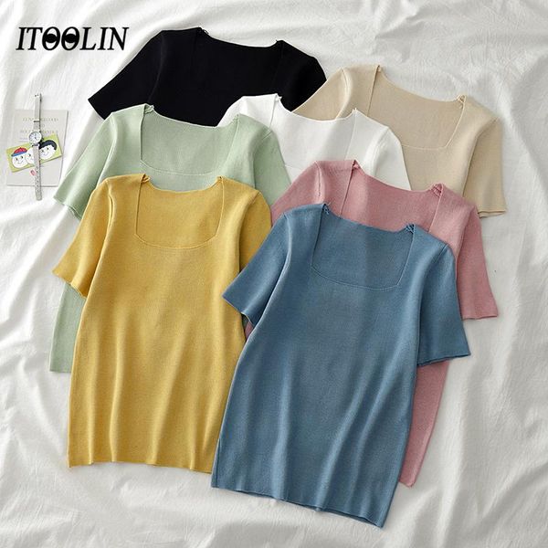 women's t-shirt white shirt femme t-shirts female short sleeve mujer cmisetas solid square collar slim fit summer clothes for women vin
women's t-shirt white shirt femme t-shirts female short sleeve mujer cmisetas solid square collar slim fit summer clothes for women vin