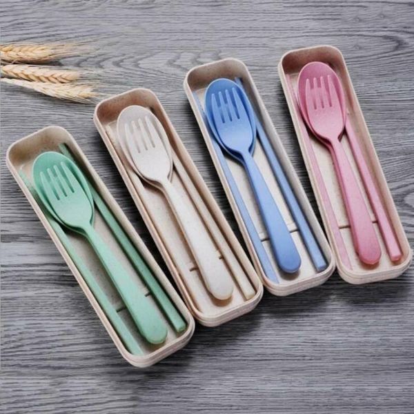 dinnerware sets 3pcs portable cutlery set eco wheat straw knife fork spoon travel outdoor kitchen tableware lunch box
dinnerware sets 3pcs portable cutlery set eco wheat straw knife fork spoon travel outdoor kitchen tableware lunch box