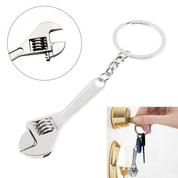 silver zinc alloy portable mini adjustable wrench keychain with chain decoration for removing small parts hand tools
silver zinc alloy portable mini adjustable wrench keychain with chain decoration for removing small parts hand tools