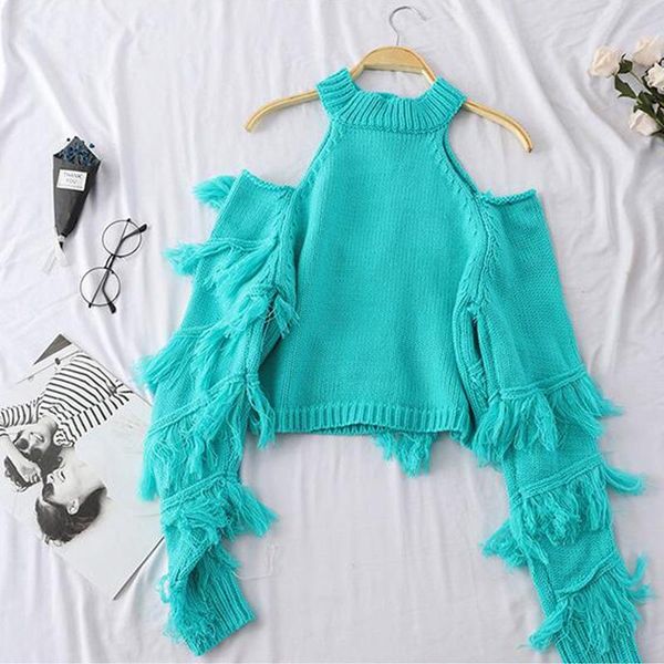 women's sweaters 2021 spring autumn lazy wind fringed sweater female loose short off-the-shoulder long-sleeved, White;black
women's sweaters 2021 spring autumn lazy wind fringed sweater female loose short off-the-shoulder long-sleeved, White;black