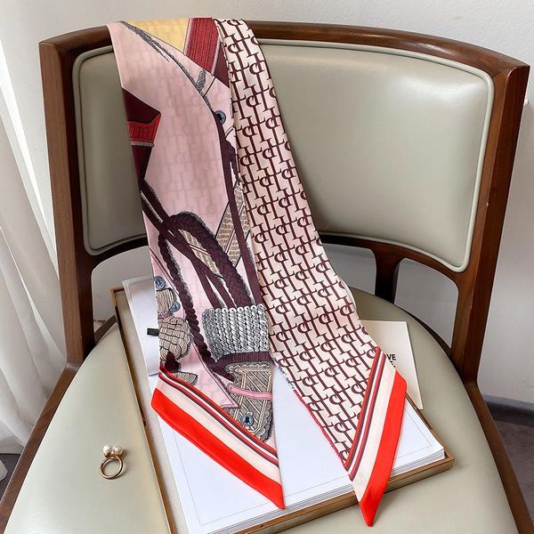 scarves korean fashion spring and autumn alphabet long ribbon women's scarf multi functional silk hair band binding bag, Blue;gray
scarves korean fashion spring and autumn alphabet long ribbon women's scarf multi functional silk hair band binding bag, Blue;gray