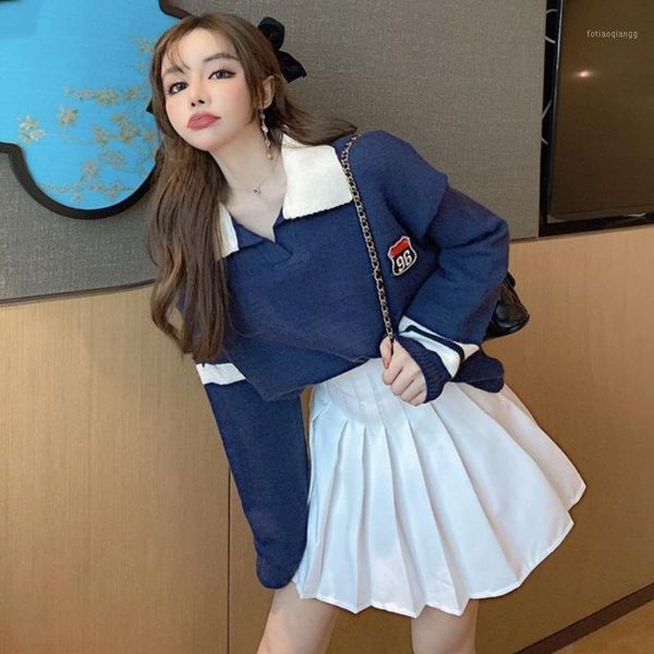 women's suit 2021 spring fashion short skirt college style loose knit sweater pleated two-piece sweet and cute tracksuits, Gray
women's suit 2021 spring fashion short skirt college style loose knit sweater pleated two-piece sweet and cute tracksuits, Gray