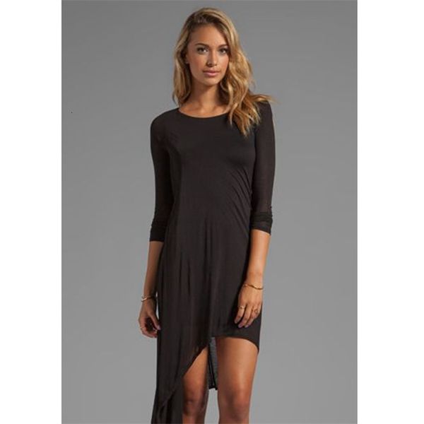casual dresses summer fashion women's wear round collar seven sleeve black loose dress sws0, Black;gray
casual dresses summer fashion women's wear round collar seven sleeve black loose dress sws0, Black;gray