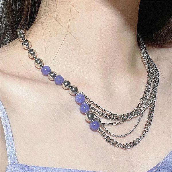 chokers unique design purple stone layer necklaces for women's choker stainless steel korean fashion chain statement jewelry, Golden;silver
chokers unique design purple stone layer necklaces for women's choker stainless steel korean fashion chain statement jewelry, Golden;silver