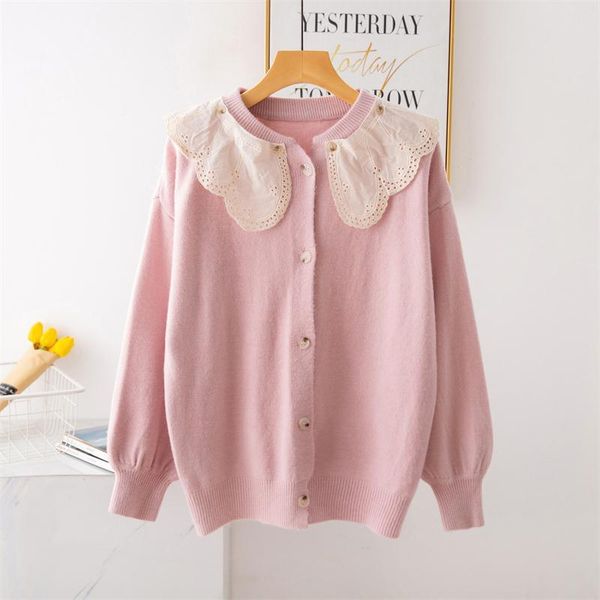 h.sa women lace open stitch autumn winter poncho white knit jacket sweet sweaters girls cardigans outerwear 210417, White;black
h.sa women lace open stitch autumn winter poncho white knit jacket sweet sweaters girls cardigans outerwear 210417, White;black