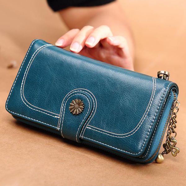 women's wallet long leather genuine high-quality large-capacity clutch multi-function wallets, Red;black
women's wallet long leather genuine high-quality large-capacity clutch multi-function wallets, Red;black