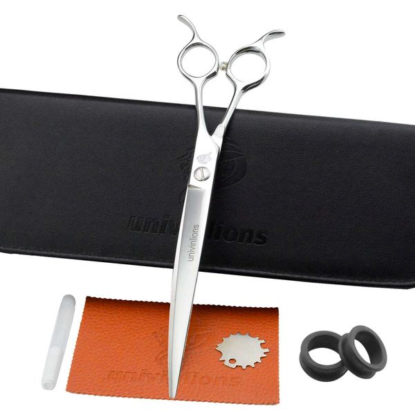 univinlions 7.5 inch pet grooming scissors curved scissor for dog cat hair cutting animal clippers pet grooming accessories
univinlions 7.5 inch pet grooming scissors curved scissor for dog cat hair cutting animal clippers pet grooming accessories