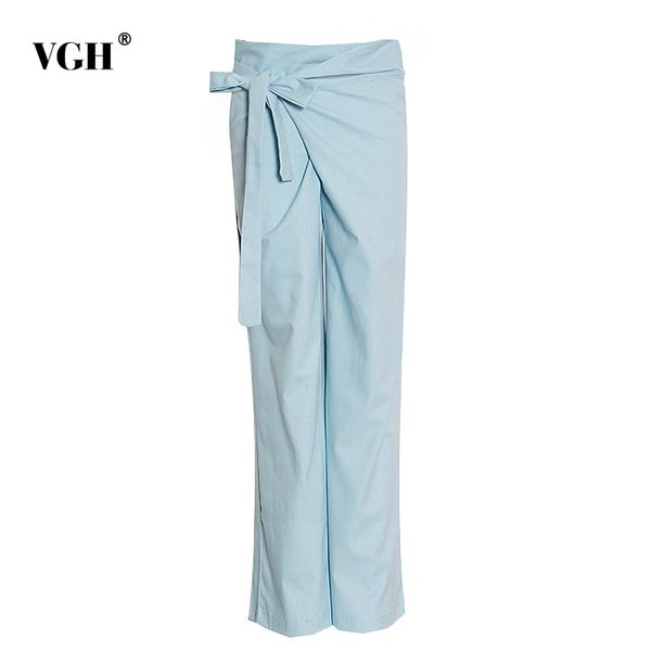 vgh solid ruched pants for women high waist elegant bowknot loose straight wide leg pants female autumn fashion new 210421, Black;white
vgh solid ruched pants for women high waist elegant bowknot loose straight wide leg pants female autumn fashion new 210421, Black;white