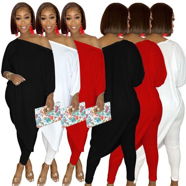women's two piece pants european beauty selling spot loose solid color/stripes/camouflage oblique shoulder, White
women's two piece pants european beauty selling spot loose solid color/stripes/camouflage oblique shoulder, White