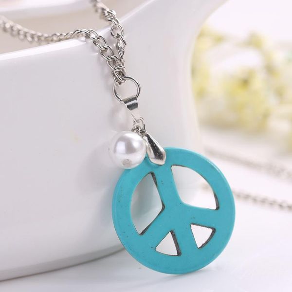 pendant necklaces turquoise necklace jewelry ethnic statement trendy healing retro bohemian pearl peace mark long, Silver
pendant necklaces turquoise necklace jewelry ethnic statement trendy healing retro bohemian pearl peace mark long, Silver
