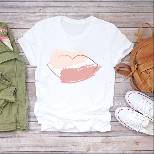 love watercolor lip cute fashion women t shirts 90s style summer autumn print lady womens graphic female tee, White
love watercolor lip cute fashion women t shirts 90s style summer autumn print lady womens graphic female tee, White