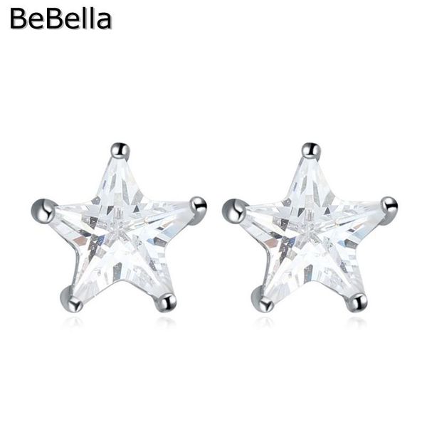 stud bebella cute pentagram star earrings with cubic zirconia stone original fashion jewelry for women girls gift wedding, Golden;silver
stud bebella cute pentagram star earrings with cubic zirconia stone original fashion jewelry for women girls gift wedding, Golden;silver