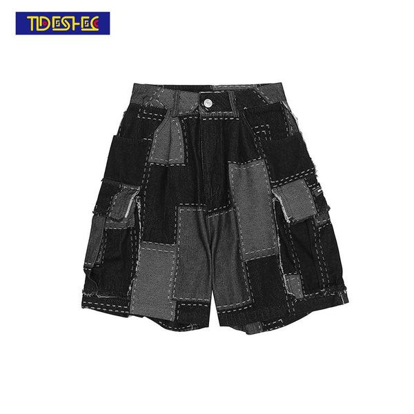 men's baggy shorts hip-hop spring and summer denim stitching streetwear bottoms female 2021 men clothing short pants, White;black
men's baggy shorts hip-hop spring and summer denim stitching streetwear bottoms female 2021 men clothing short pants, White;black