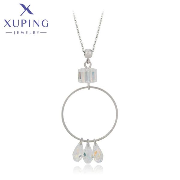 pendant necklaces xuping jewelry fashionable square shaped arrival crystals for women 40542, Silver
pendant necklaces xuping jewelry fashionable square shaped arrival crystals for women 40542, Silver