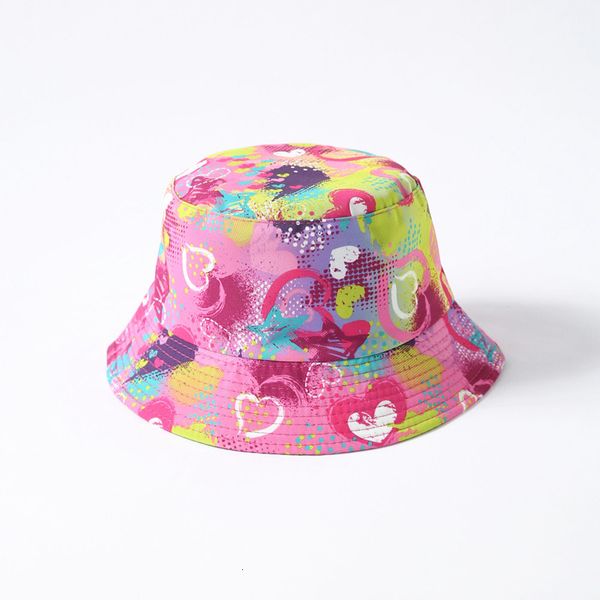 hat spring and summer love printing double-sided fisherman's basin leisure travel sun 
hat spring and summer love printing double-sided fisherman's basin leisure travel sun