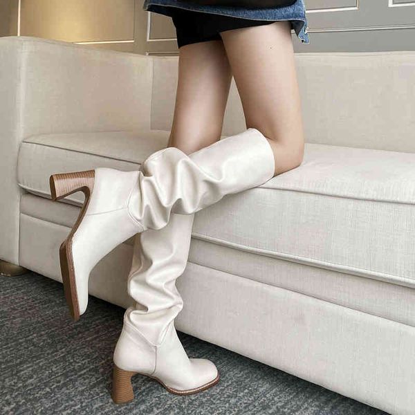 boots microfiber leather knee high women autumn winter square toe heels riding female beige back sewing slip-on shoes zc83, Black
boots microfiber leather knee high women autumn winter square toe heels riding female beige back sewing slip-on shoes zc83, Black