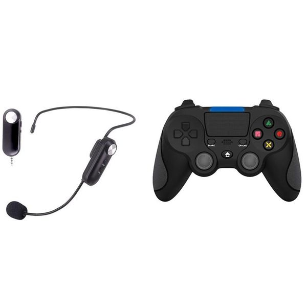 wireless bluetooth game controller suitable for playstation 4 dual-vibration six-axis & microphone headset camcorders
wireless bluetooth game controller suitable for playstation 4 dual-vibration six-axis & microphone headset camcorders