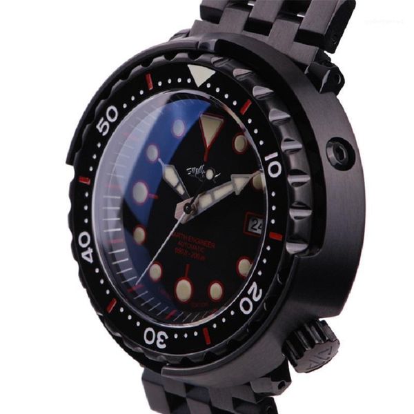 200m mens diver watch sapphire black dial luminous pvd coated case nh35a automatic movement mechanical watches wristwatches, Slivery;brown
200m mens diver watch sapphire black dial luminous pvd coated case nh35a automatic movement mechanical watches wristwatches, Slivery;brown
