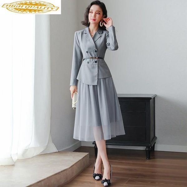 two piece dress suit + mesh skirt set spring autumn women clothes 2021 party long dresses elegant formal office zt1984, White
two piece dress suit + mesh skirt set spring autumn women clothes 2021 party long dresses elegant formal office zt1984, White