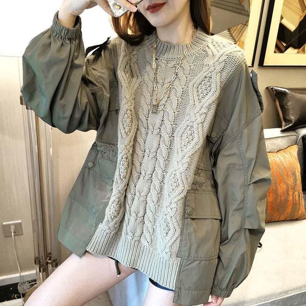 women's sweaters women fashion harajuku for arrival fall 2021 woman clothes patchwork knitted pullovers korean sueter, White;black
women's sweaters women fashion harajuku for arrival fall 2021 woman clothes patchwork knitted pullovers korean sueter, White;black