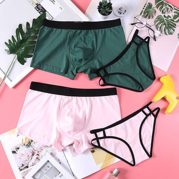 skin soft couple comfort cotton panties women's mens underwear boxers for lovers underpants y200115, Black;white
skin soft couple comfort cotton panties women's mens underwear boxers for lovers underpants y200115, Black;white