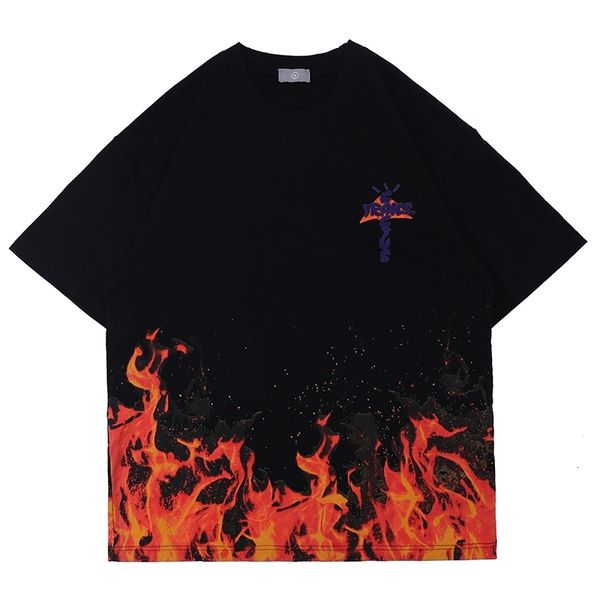 men's t-shirts catcus jack flame pattern loose cotton summer tees men and women short sleeve streetwear oversize t shirt hip hop o, White;black
men's t-shirts catcus jack flame pattern loose cotton summer tees men and women short sleeve streetwear oversize t shirt hip hop o, White;black