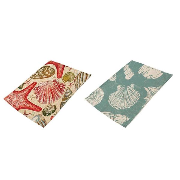 table runner kitchen placemat dining mat marine series starfish conch patterned cotton linen pad for decoration
table runner kitchen placemat dining mat marine series starfish conch patterned cotton linen pad for decoration