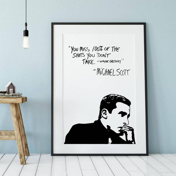 paintings funny tv show art canvas poster painting michael scooffice quotes black white wall picture print minimalist home decoration
paintings funny tv show art canvas poster painting michael scooffice quotes black white wall picture print minimalist home decoration