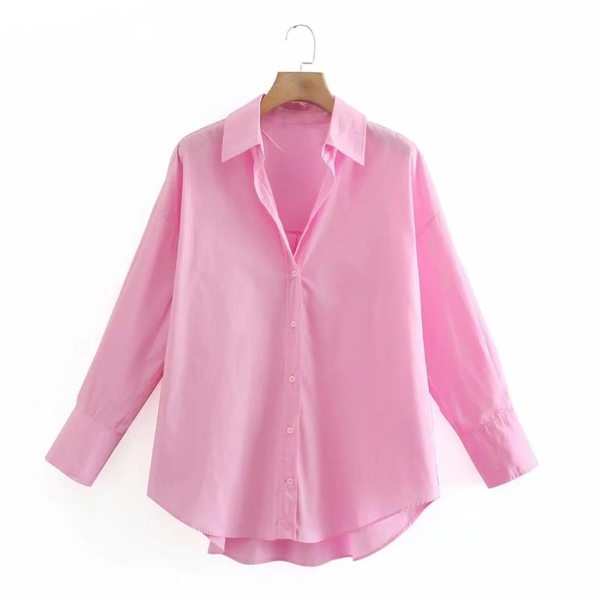 women's blouses & shirts summer elegant shirt women blouse simply candy colorr single breasted poplin office lady long sleeve chemise, White
women's blouses & shirts summer elegant shirt women blouse simply candy colorr single breasted poplin office lady long sleeve chemise, White