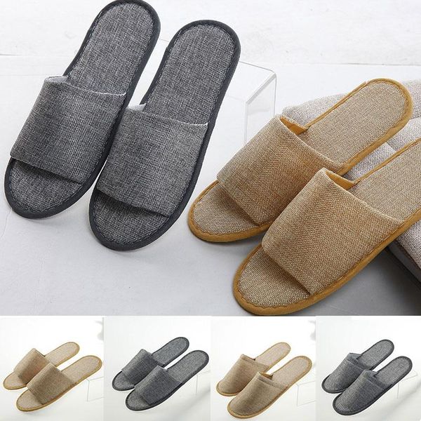 2021linen shoes women household slippers indoor floor mute sandals non-slip disposable, Black
2021linen shoes women household slippers indoor floor mute sandals non-slip disposable, Black