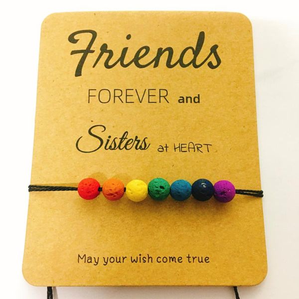 wholesale items 12pcs rainbow bead bracelet sisters kids jewelry gift volcano lava stone bracelets essential oil perfume charm, Golden;silver 
wholesale items 12pcs rainbow bead bracelet sisters kids jewelry gift volcano lava stone bracelets essential oil perfume charm, Golden;silver
