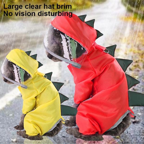 small animal supplies pet dinasour polyester raincoat transparent sight with reflective strips coated waterproof fabric breathable
small animal supplies pet dinasour polyester raincoat transparent sight with reflective strips coated waterproof fabric breathable