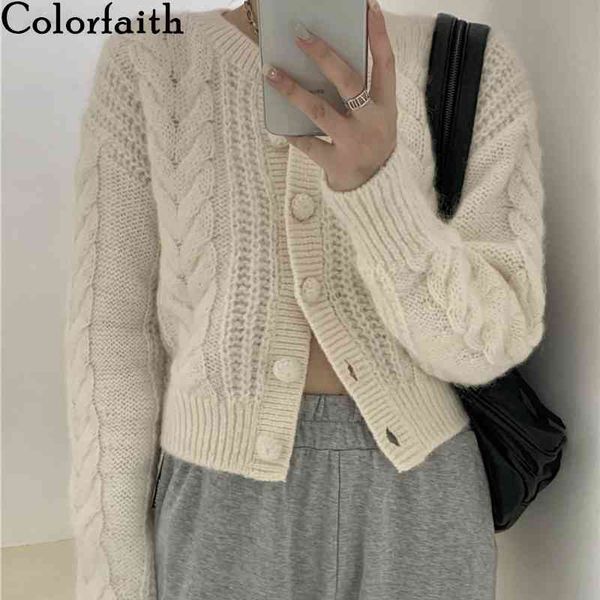 colorfaith new autumn winter women's sweaters buttons short cardigans elegant vintage knitted wild korean lady swc99419 210413, White;black
colorfaith new autumn winter women's sweaters buttons short cardigans elegant vintage knitted wild korean lady swc99419 210413, White;black