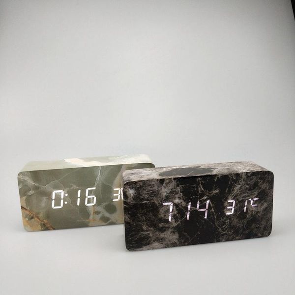 other clocks & accessories led wooden marble stone pattern clock temperature creative digital sound control electronic alarm 1299
other clocks & accessories led wooden marble stone pattern clock temperature creative digital sound control electronic alarm 1299