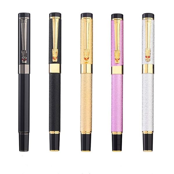 fountain pens five color matte pen, high-grade luxury golden dragon student stationery, school supplies, ink pen.
fountain pens five color matte pen, high-grade luxury golden dragon student stationery, school supplies, ink pen.